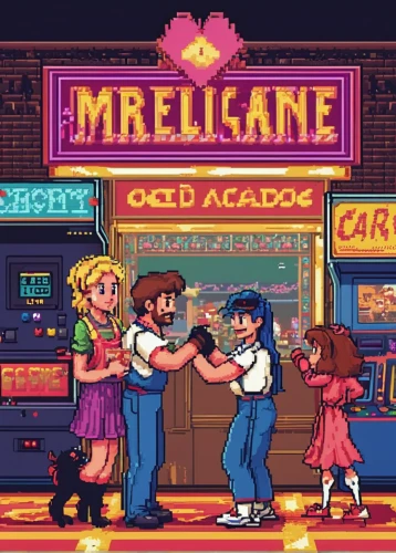 arcade,arcade game,arcade games,arcades,game illustration,retro background,pixel art,ice cream parlor,nostalgic,adventure game,mezzelune,retro styled,retro,rescue alley,merchant,action-adventure game,retro music,90s,ice cream shop,marketplace,Unique,Pixel,Pixel 04