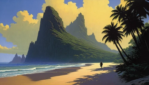 beach landscape,coastal landscape,hawaii,mountain beach,brazilian beach,dream beach,molokai,beach scenery,tropical beach,tropical sea,isle,an island far away landscape,south pacific,kauai,sand coast,napali coast,beautiful beaches,kei islands,southern island,tropics,Conceptual Art,Sci-Fi,Sci-Fi 15