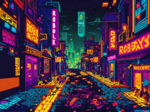 tokyo city,cyberpunk,colorful city,tokyo,shinjuku,retro background,fantasy city,80's design,shanghai,osaka,pixel art,hong kong,80s,taipei,retro styled,cityscape,pixel cells,kowloon,4k wallpaper,tokyo ¡¡,Unique,Pixel,Pixel 04