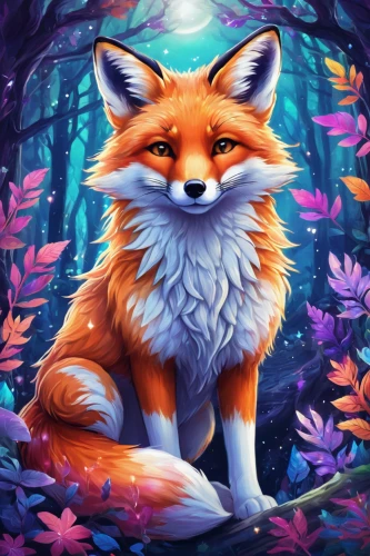 fox,cute fox,adorable fox,a fox,garden-fox tail,little fox,red fox,child fox,redfox,forest background,autumn background,fox stacked animals,portrait background,springtime background,spring background,autumn icon,forest animal,vulpes vulpes,foxes,flower background,Illustration,Realistic Fantasy,Realistic Fantasy 20