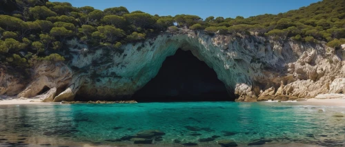 cave on the water,sea cave,the blue caves,blue caves,sea caves,grotto,zakynthos,blue cave,natural arch,cave church,sardinia,balearic islands,lefkada,zante,lycian way,el arco,the balearics,limestone arch,lycian,cave,Illustration,Realistic Fantasy,Realistic Fantasy 36