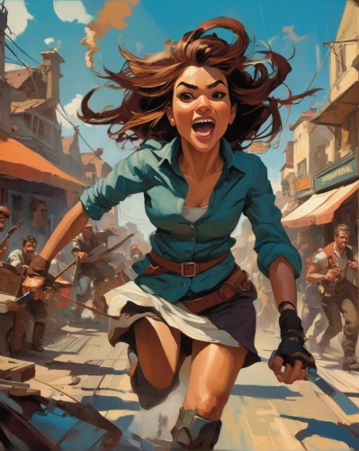 little girl in wind,game illustration,girl in a historic way,rosa ' amber cover,sci fiction illustration,world digital painting,wind warrior,sprint woman,girl with a wheel,courier,massively multiplayer online role-playing game,risk joy,game art,oktoberfest background,the girl's face,flying girl,movement tell-tale,girl with speech bubble,dacia,female warrior,Conceptual Art,Oil color,Oil Color 04