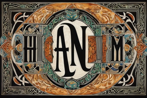 monogram,cd cover,celtic harp,art nouveau design,harm,hymn book,ham,shamanism,hang drum,hamsa,ohm,hand drum,art nouveau,decorative letters,apple monogram,hinnom,cover,art nouveau frame,albam,art deco border,Illustration,Realistic Fantasy,Realistic Fantasy 21