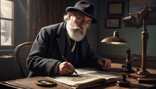 watchmaker,clockmaker,reading magnifying glass,stovepipe hat,elderly man,rabbi,digital compositing,tinsmith,scholar,man with a computer,lev lagorio,shoemaker,leonardo devinci,old age,meticulous painting,bowler hat,thames trader,pensioner,hatmaking,apothecary,Photography,Documentary Photography,Documentary Photography 22