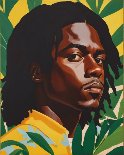 jamaica,rastaman,vector illustration,saba banana,sun of jamaica,green congo,vector graphic,irie,vector art,oil on canvas,custom portrait,senegal,offset,oil painting on canvas,art,wiz,artist portrait,adobe illustrator,digital painting,portrait background,Conceptual Art,Oil color,Oil Color 13