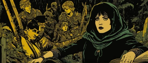 rem in arabian nights,jrr tolkien,silent screen,the pied piper of hamelin,the enchantress,sorceress,heroic fantasy,woman of straw,joan of arc,the witch,the night of kupala,cover,woodcut,celt,miss circassian,orientalism,lily of the nile,book illustration,the prophet mary,children's fairy tale,Illustration,Vector,Vector 15