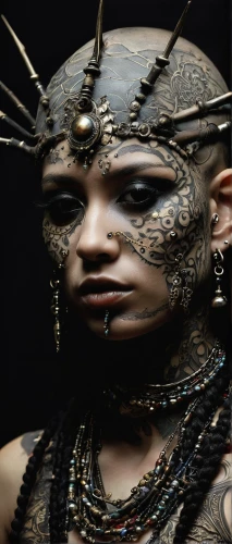 voodoo woman,crocodile woman,biomechanical,shamanic,streampunk,maori,warrior woman,shamanism,headdress,shaman,adornments,tribal,reptilian,cleopatra,sphynx,tribal masks,serpent,drusy,venetian mask,fractalius,Illustration,Abstract Fantasy,Abstract Fantasy 18