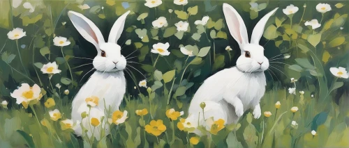 hares,female hares,rabbits,rabbits and hares,bunnies,hare field,hare trail,easter rabbits,springtime background,wild tulips,hare's-foot-clover,hare's-foot- clover,gray hare,hare,spring background,easter bells,white rabbit,rabbit family,rabbit ears,field hare,Conceptual Art,Fantasy,Fantasy 10