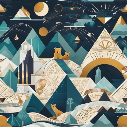 art deco background,background pattern,lunar landscape,background vector,arabic background,french digital background,ramadan background,fairy tale icons,oktoberfest background,triangles background,city skyline,panoramical,digital background,gold foil shapes,nautical paper,sci fiction illustration,futuristic landscape,backgrounds,mountain world,mountain ranges,Illustration,Vector,Vector 18