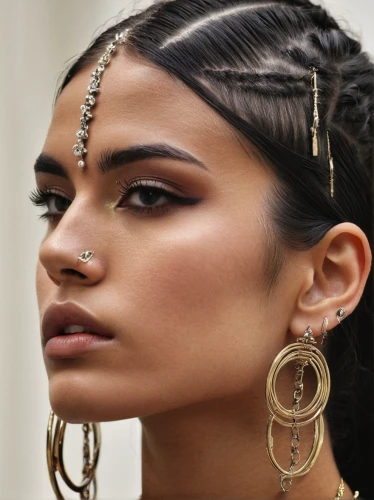 east indian,indian girl boy,indian woman,body jewelry,indian girl,indian,cleopatra,earrings,indian bride,east indian pattern,adornments,jewellery,polynesian girl,ancient egyptian girl,indian headdress,gold jewelry,braided,native american,jewelery,earring,Photography,Fashion Photography,Fashion Photography 10