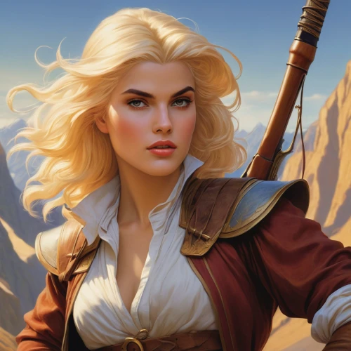 heroic fantasy,fantasy portrait,massively multiplayer online role-playing game,rosa ' amber cover,female warrior,fantasy woman,swordswoman,sorceress,the blonde in the river,blonde woman,fantasy art,sci fiction illustration,portrait background,zodiac sign libra,game illustration,fantasy picture,witcher,world digital painting,sagittarius,cg artwork,Conceptual Art,Fantasy,Fantasy 28