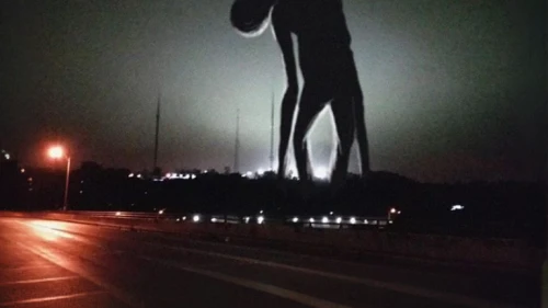 walking man,man silhouette,close encounters of the 3rd degree,the statue,aliens,eerie,slender,steel sculpture,public art,alien invasion,statue jesus,podgorica,praying hands,minsk,silhouette of man,ominous,standing man,chernobyl,giant hands,curitiba