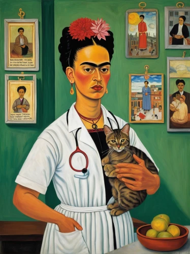 frida,veterinarian,veterinary,girl in the kitchen,medicine icon,nursing,bengal,david bates,medical sister,physician,medical staff,nurse uniform,health care provider,medical icon,health care workers,female nurse,theoretician physician,nurse,woman at cafe,female doctor,Art,Artistic Painting,Artistic Painting 31