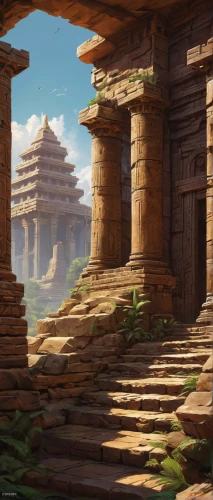 ancient city,ancient buildings,ancient house,artemis temple,ancient,background with stones,the ancient world,ancient building,asian architecture,maya city,stone palace,sandstone wall,karnak,meteora,backgrounds,ruins,maya civilization,pillars,the ruins of the,temple,Conceptual Art,Fantasy,Fantasy 16