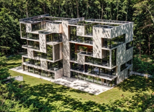 house in the forest,eco-construction,cubic house,eco hotel,cube house,modern architecture,mirror house,timber house,cube stilt houses,exzenterhaus,dunes house,contemporary,tree house hotel,appartment building,aaa,glass facade,frame house,apartment building,residential tower,stuttgart asemwald,Architecture,General,Modern,Sustainable Innovation