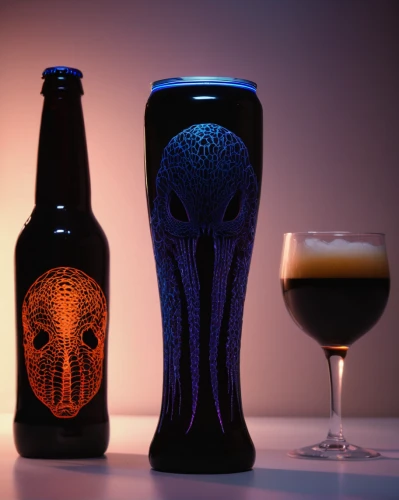 old rasputin russian imperial stout,beer glass,beer cocktail,goblet,pint glass,calaverita sugar,beer sets,chalice,bottle surface,drinkware,glassware,vaisseau fantome,black cut glass,goblet drum,gold chalice,slug glass,brouwerij bosteels,beer bottle,isolated bottle,stout,Illustration,Abstract Fantasy,Abstract Fantasy 20