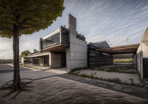 modern house,dunes house,3d rendering,modern architecture,render,cubic house,residential house,mid century house,concrete,exposed concrete,concrete construction,archidaily,cube house,contemporary,luxury home,futuristic architecture,concrete plant,arq,private house,dune ridge,Architecture,Villa Residence,Nordic,Nordic Brutalism