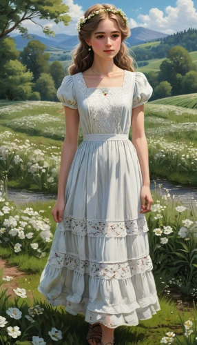 girl in the garden,girl picking flowers,jessamine,girl in a long dress,girl in flowers,the girl in nightie,country dress,jane austen,young girl,overskirt,girl in a long,girl in a historic way,sound of music,crinoline,little girl in wind,flower girl,fairy tale character,young lady,a girl in a dress,children's fairy tale,Conceptual Art,Daily,Daily 01