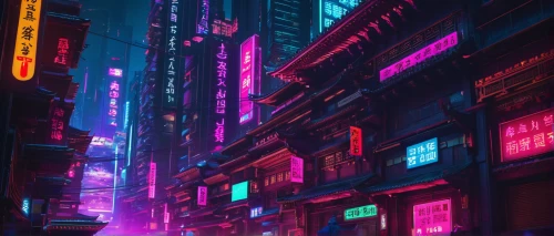 colorful city,cyberpunk,shanghai,hong kong,taipei,vapor,kowloon,neon lights,neon arrows,neon ghosts,neon,shinjuku,tokyo city,neon light,colored lights,tokyo,cityscape,alleyway,fantasy city,metropolis,Conceptual Art,Sci-Fi,Sci-Fi 26