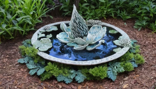 water feature,decorative fountains,garden sculpture,floor fountain,agave azul,echeveria,stone fountain,august fountain,ornamental onion,fountain,bird bath,garden pot,maximilian fountain,garden decor,fountain pond,garden decoration,garden pond,echeveria topsy turvy,moor fountain,village fountain,Illustration,Abstract Fantasy,Abstract Fantasy 14