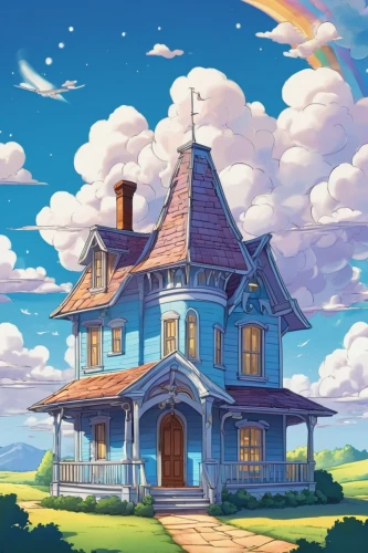 little house,witch's house,lonely house,witch house,house silhouette,studio ghibli,crispy house,house painting,dandelion hall,beachhouse,guesthouse,country house,beautiful home,crooked house,beach house,house for rent,house purchase,small house,house of the sea,real-estate,Illustration,Japanese style,Japanese Style 07