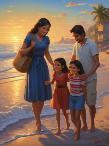 holy family,church painting,parents with children,harmonious family,parents and children,herring family,the mother and children,people on beach,walk with the children,blessing of children,the dawn family,melastome family,children,happy family,families,hispanic,family pictures,a family harmony,family outing,pictures of the children,Illustration,Realistic Fantasy,Realistic Fantasy 27
