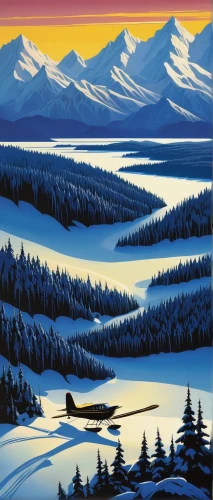 yukon river,yukon territory,alaska,winter landscape,salt meadow landscape,snowy mountains,west canada,fairbanks,snow landscape,maligne lake,spruce forest,tanana river,snowy peaks,boreal,vermilion lakes,christmas landscape,white mountains,cascade mountain,spruce-fir forest,snowy landscape,Illustration,Vector,Vector 09