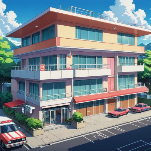 apartment building,industrial building,apartment complex,apartment block,office building,apartment house,honolulu,an apartment,sky apartment,commercial building,clinic,fire department,company building,sakura branch,shared apartment,modern office,pharmacy,apartments,fire station,emergency room,Illustration,Japanese style,Japanese Style 03