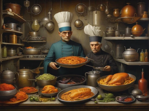 cookery,chefs,sicilian cuisine,food and cooking,cooking book cover,italians,pappa al pomodoro,italian painter,ratatouille,mediterranean cuisine,cooks,culinary art,iranian cuisine,turkish cuisine,cooking vegetables,men chef,chef's hat,cholent,ribollita,carpaccio,Illustration,Abstract Fantasy,Abstract Fantasy 09