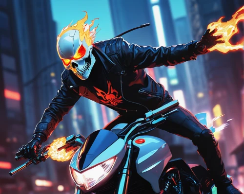 biker,motorcyclist,motorbike,motorcycles,city in flames,daredevil,fire devil,motorcycle,fire background,renegade,firebrat,motorcycling,motorcycle helmet,motor-bike,riot,pyro,bullet ride,burnout fire,skull racing,black motorcycle,Conceptual Art,Fantasy,Fantasy 19