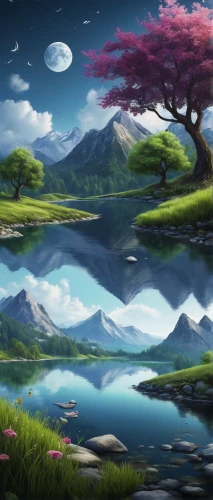 fantasy landscape,landscape background,cartoon video game background,world digital painting,fantasy picture,children's background,fairy world,backgrounds,an island far away landscape,background vector,futuristic landscape,mountain landscape,mountainous landscape,beautiful landscape,nature landscape,lunar landscape,mushroom landscape,japanese sakura background,salt meadow landscape,springtime background,Illustration,Abstract Fantasy,Abstract Fantasy 14