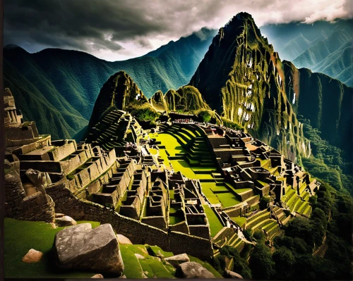 machu picchu,machupicchu,machu pichu,incas,machu,machu pi,marvel of peru,inca,maya civilization,peru,ancient city,peru i,maya city,terraced,rice terrace,pachamama,andes,inca rope bridge,mountain settlement,mountainous landscape,Conceptual Art,Fantasy,Fantasy 06