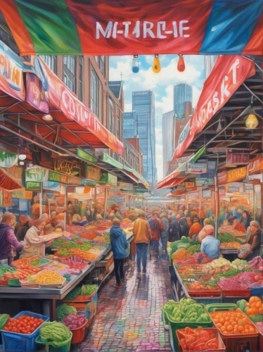 mirepoix,market,the market,market vegetables,vegetable market,fruit market,farmer's market,large market,market fresh vegetables,farmers market,market stall,principal market,marketplace,market introduction,minimarket,colourful pencils,colored pencil background,namdaemun market,hippy market,market place,Illustration,Paper based,Paper Based 09