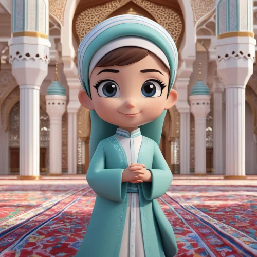 islamic girl,girl praying,cute cartoon character,fatima,the prophet mary,jilbab,ramadhan,hijaber,cute cartoon image,allah,muslima,abaya,hijab,ramadan,agnes,samarkand,aladha,muslim woman,ramadan background,oman,Unique,3D,3D Character