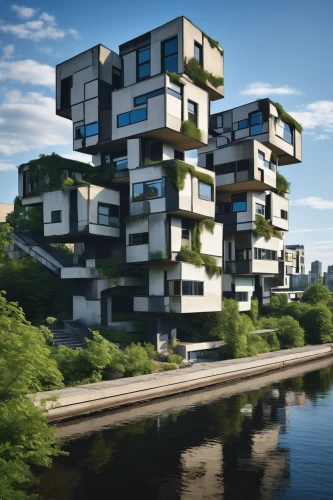 habitat 67,cube stilt houses,autostadt wolfsburg,cubic house,stilt houses,apartment building,modern architecture,apartment block,futuristic architecture,eco-construction,apartment blocks,mixed-use,eco hotel,apartment-blocks,kirrarchitecture,residential tower,apartment complex,apartment buildings,zaandam,espoo,Art,Artistic Painting,Artistic Painting 34