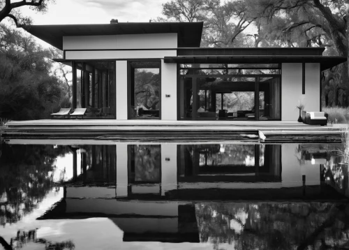 mid century house,mid century modern,house by the water,mirror house,house with lake,pool house,chinese architecture,dunes house,asian architecture,houseboat,modern architecture,summer house,japanese architecture,ruhl house,lago grey,architecture,reflecting pool,architectural,boat house,mid century,Photography,Black and white photography,Black and White Photography 08