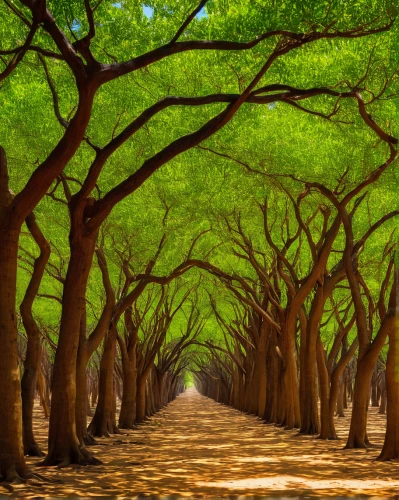 tree lined path,tree grove,tree-lined avenue,tree lined,tree lined lane,row of trees,tree canopy,argan trees,golden trumpet trees,grove of trees,palma trees,ordinary boxwood beech trees,pathway,beech trees,argan tree,forest road,deciduous forest,sand road,almond trees,green trees,Art,Artistic Painting,Artistic Painting 03