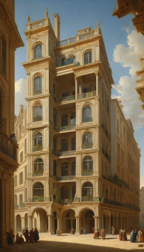 barberini,palazzo,palazzo barberini,palazzo poli,venetian hotel,vittoriano,monte carlo,cagliari,grand hotel,europe palace,siracusa,san paolo,hotel riviera,genoa,neoclassical,monaco,venetian,louvre,apartment building,city palace,Art,Classical Oil Painting,Classical Oil Painting 33