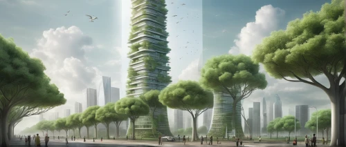 futuristic landscape,futuristic architecture,urban towers,eco-construction,sky space concept,sky ladder plant,cellular tower,power towers,urban design,towers,green trees,cloud towers,solar cell base,skyscraper town,skyscrapers,international towers,urban development,electric tower,artificial island,urbanization,Illustration,Abstract Fantasy,Abstract Fantasy 06