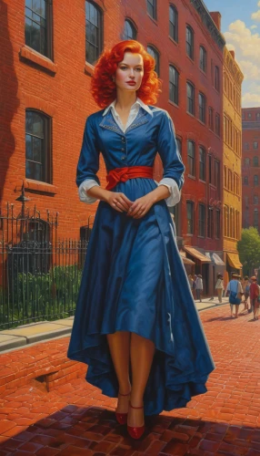 woman holding pie,girl in a historic way,woman walking,girl in a long dress,girl walking away,hoopskirt,a girl in a dress,woman with ice-cream,overskirt,cigarette girl,red bricks,girl with bread-and-butter,girl with a wheel,the girl in nightie,man in red dress,red brick,little girl in wind,pedestrian,girl in cloth,a pedestrian,Illustration,Realistic Fantasy,Realistic Fantasy 22