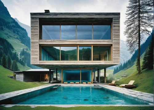 pool house,swiss house,luxury property,house in the mountains,house in mountains,cubic house,modern house,mirror house,infinity swimming pool,house with lake,cube house,chalet,modern architecture,alpine style,private house,summer house,dunes house,glass facade,frame house,outdoor pool,Art,Classical Oil Painting,Classical Oil Painting 42