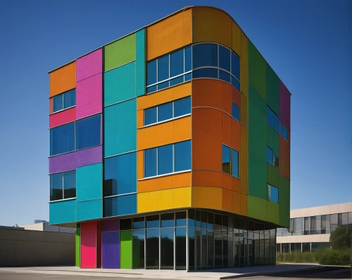 colorful facade,modern building,new building,cube house,cubic house,children's operation theatre,metal cladding,office building,school design,modern architecture,multi-storey,appartment building,colorful bleter,color wall,facade panels,glass facade,multi-story structure,aurora building,multistoreyed,building block,Art,Artistic Painting,Artistic Painting 26
