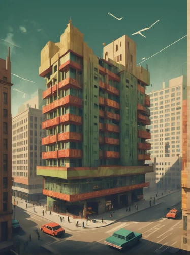 apartment block,apartment building,apartment blocks,block of flats,apartment-blocks,city blocks,apartment buildings,art deco,buildings,apartment house,city corner,high rises,isometric,highrise,tower block,high-rise building,apartments,city buildings,urban landscape,an apartment,Conceptual Art,Daily,Daily 20