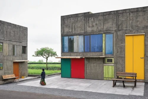 cube stilt houses,shipping containers,cubic house,cube house,shipping container,concrete blocks,prefabricated buildings,cargo containers,frisian house,exposed concrete,colorful facade,residential house,concrete slabs,modern architecture,inverted cottage,mondrian,school design,cement wall,eco-construction,housebuilding,Art,Artistic Painting,Artistic Painting 49