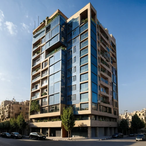 appartment building,residential tower,burj kalifa,the boulevard arjaan,apartment building,yerevan,glass facade,modern building,oria hotel,residential building,tehran,multistoreyed,olympia tower,heliopolis,high-rise building,famagusta,tel aviv,hotel barcelona city and coast,ankara,amman,Photography,General,Natural