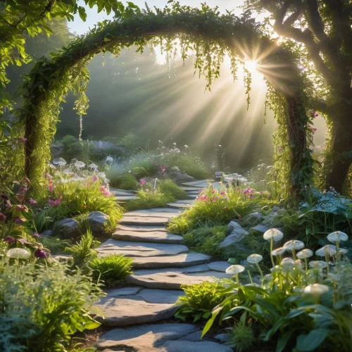 fairy forest,tunnel of plants,fairy world,fairytale forest,the mystical path,nature garden,pathway,forest path,garden of eden,to the garden,fairy village,plant tunnel,japan garden,heaven gate,enchanted forest,green garden,a fairy tale,the path,forest of dreams,garden of plants,Photography,General,Realistic