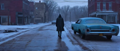 aronde,girl and car,girl walking away,overcoat,a pedestrian,pedestrian,ford prefect,woman walking,gaz-21,gaz-12 zim,woman in the car,ford anglia,black city,1955 montclair,beetle fog,bluejacket,clementine,the cold season,chrysler windsor,gaz-m20 pobeda,Conceptual Art,Daily,Daily 30