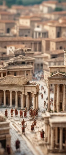 ancient roman architecture,tilt shift,ancient rome,trajan's forum,roman ancient,ancient city,eternal city,roman history,roman columns,forum romanum,the ancient world,roman ruins,classical antiquity,el jem,ancient buildings,acropolis,piazza san pietro,ancient greek temple,roman forum,parthenon,Unique,3D,Panoramic