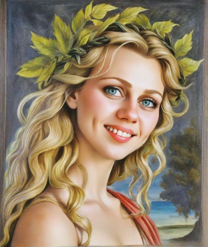 oil painting,oil painting on canvas,romantic portrait,jessamine,portrait of a girl,girl portrait,girl in a wreath,fantasy portrait,photo painting,khokhloma painting,girl in flowers,young woman,portrait of christi,young girl,art painting,oil on canvas,artist portrait,mystical portrait of a girl,italian painter,rusalka