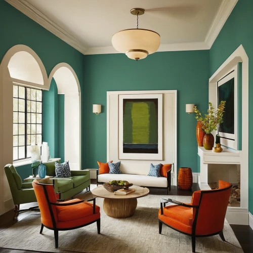 teal and orange,sitting room,color combinations,billiard room,turquoise leather,contemporary decor,color turquoise,great room,breakfast room,apartment lounge,interior decor,trend color,family room,interior design,living room,modern decor,chaise lounge,hallway space,mid century modern,danish room,Conceptual Art,Sci-Fi,Sci-Fi 16